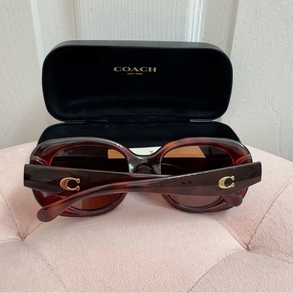 Coach Tabby C Sunglasses in Tortoishell - Picture 6 of 8